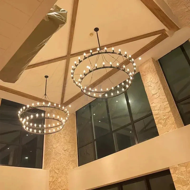 Camina Vintage 2-Tier Round Chandelier-