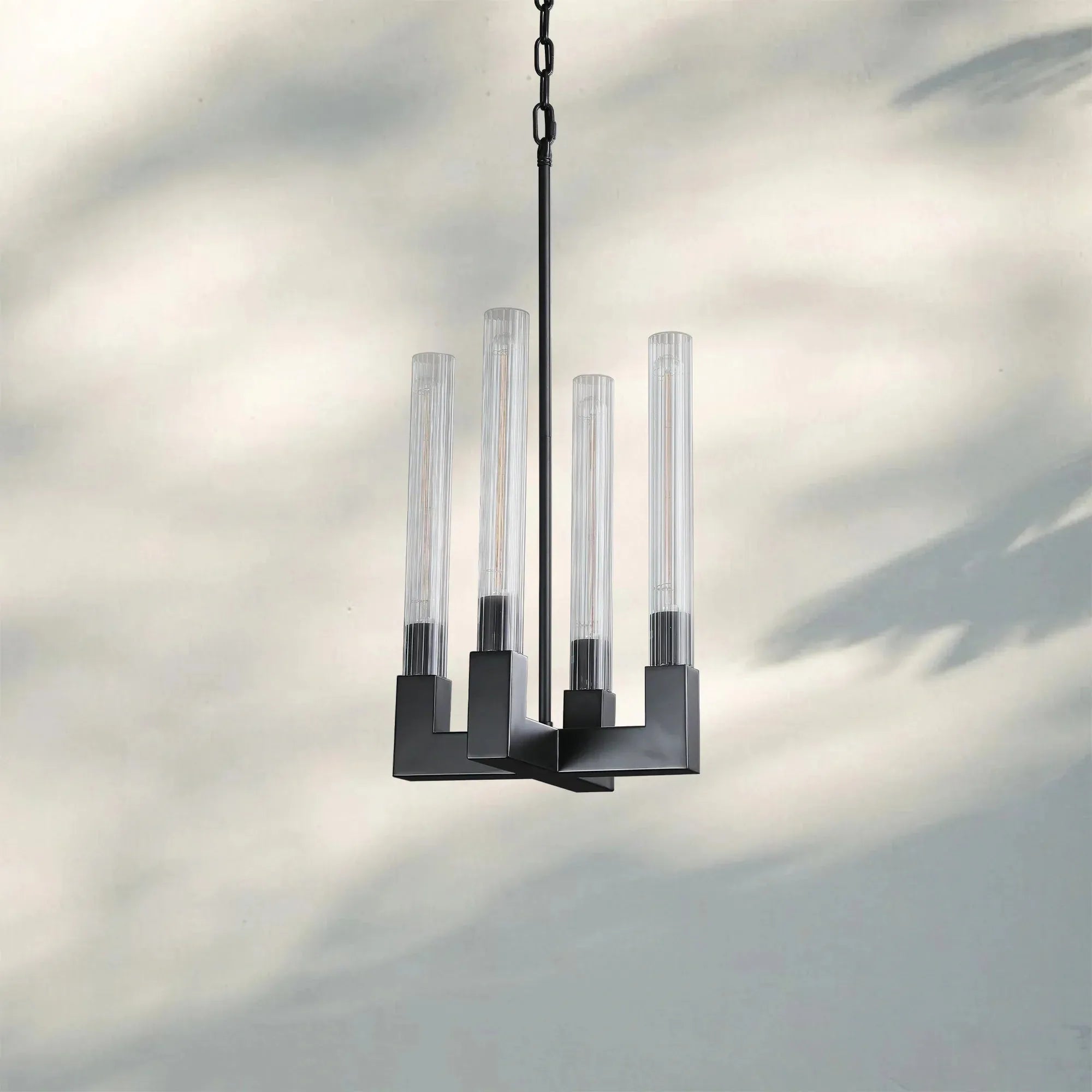 Cannel Candlestick Glass Pendant Light-