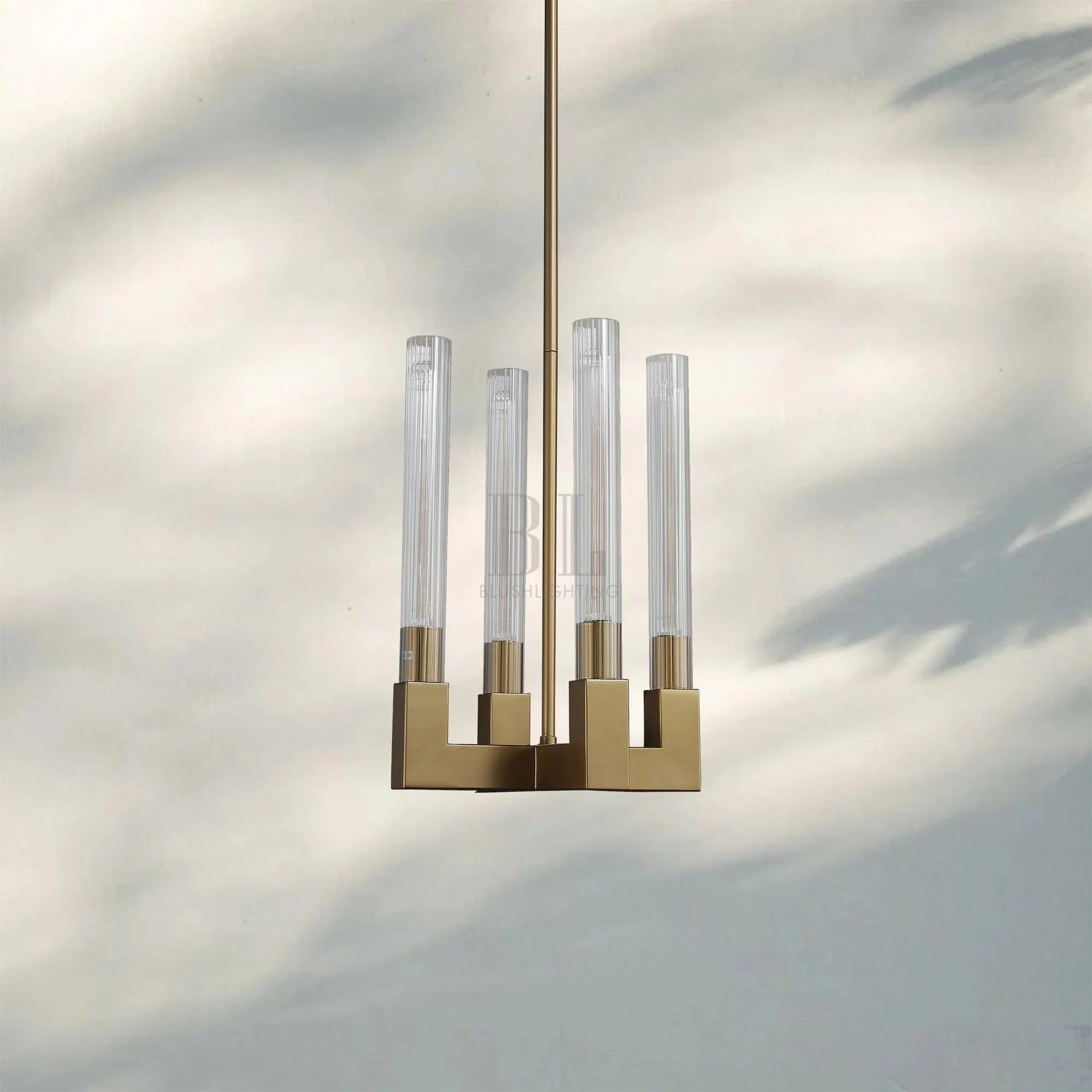 Cannel Candlestick Glass Pendant Light-