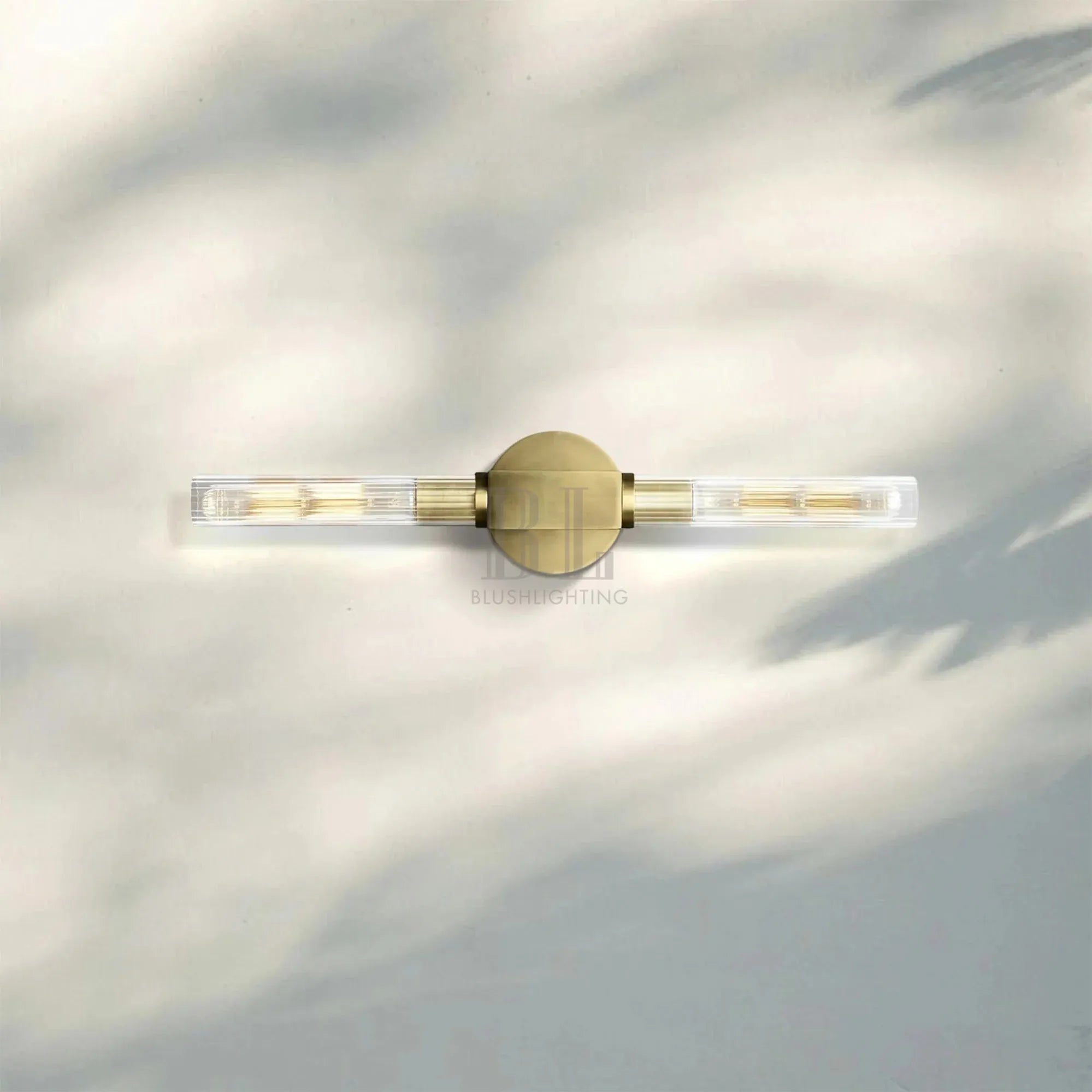 Cannel Glass Linear Wall Sconce-