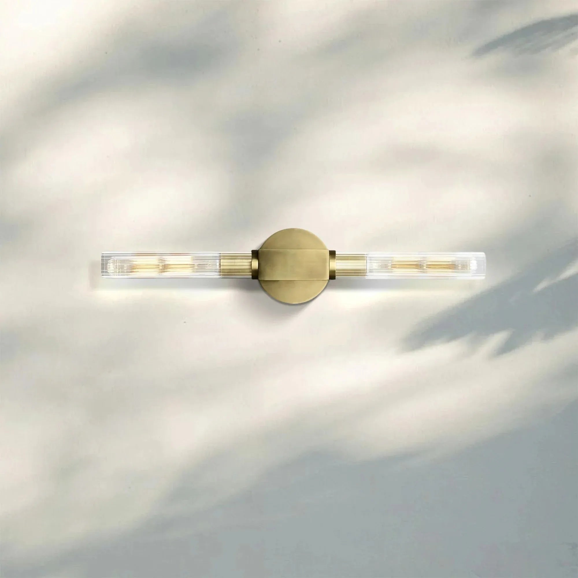 Cannel Glass Linear Wall Sconce-