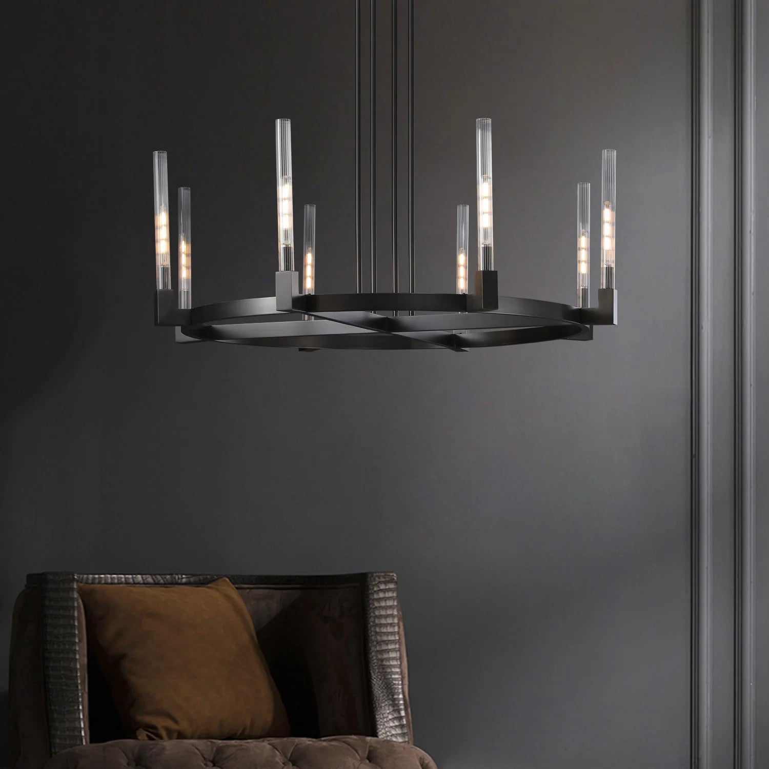 Cannel Candlestick Round Chandelier 36"48"60"72"-Blushlighting