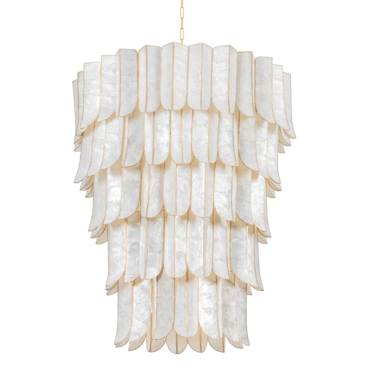 Cartagena Luxury Designer Hanging Chandelier-Chandelier-Blushlighting-5-Layer 39.5"L x 39.5"W x 46.5"H-Blushlighting
