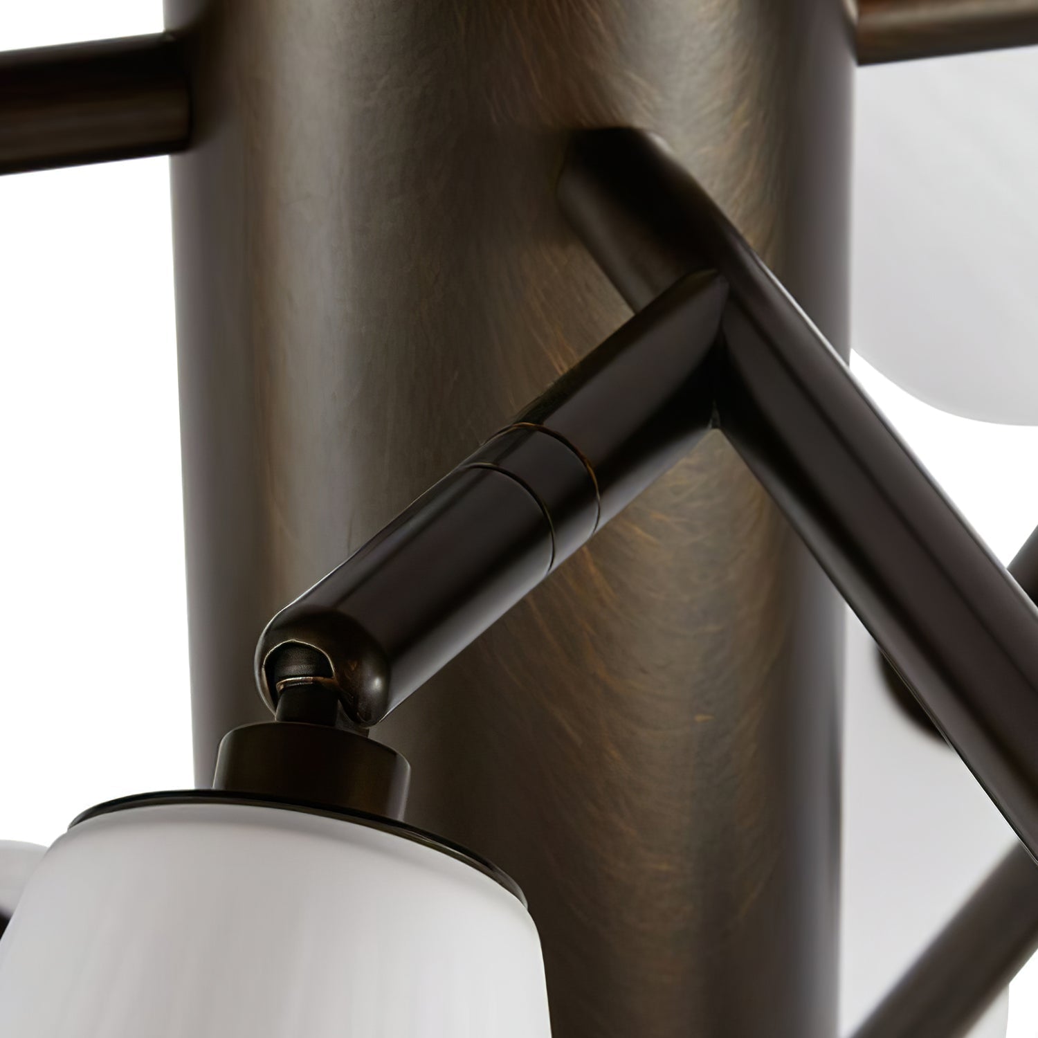 Cassius Chandelier - ∅ 45.2″ x H 22.8″Bronze & WhiteBlushlighting