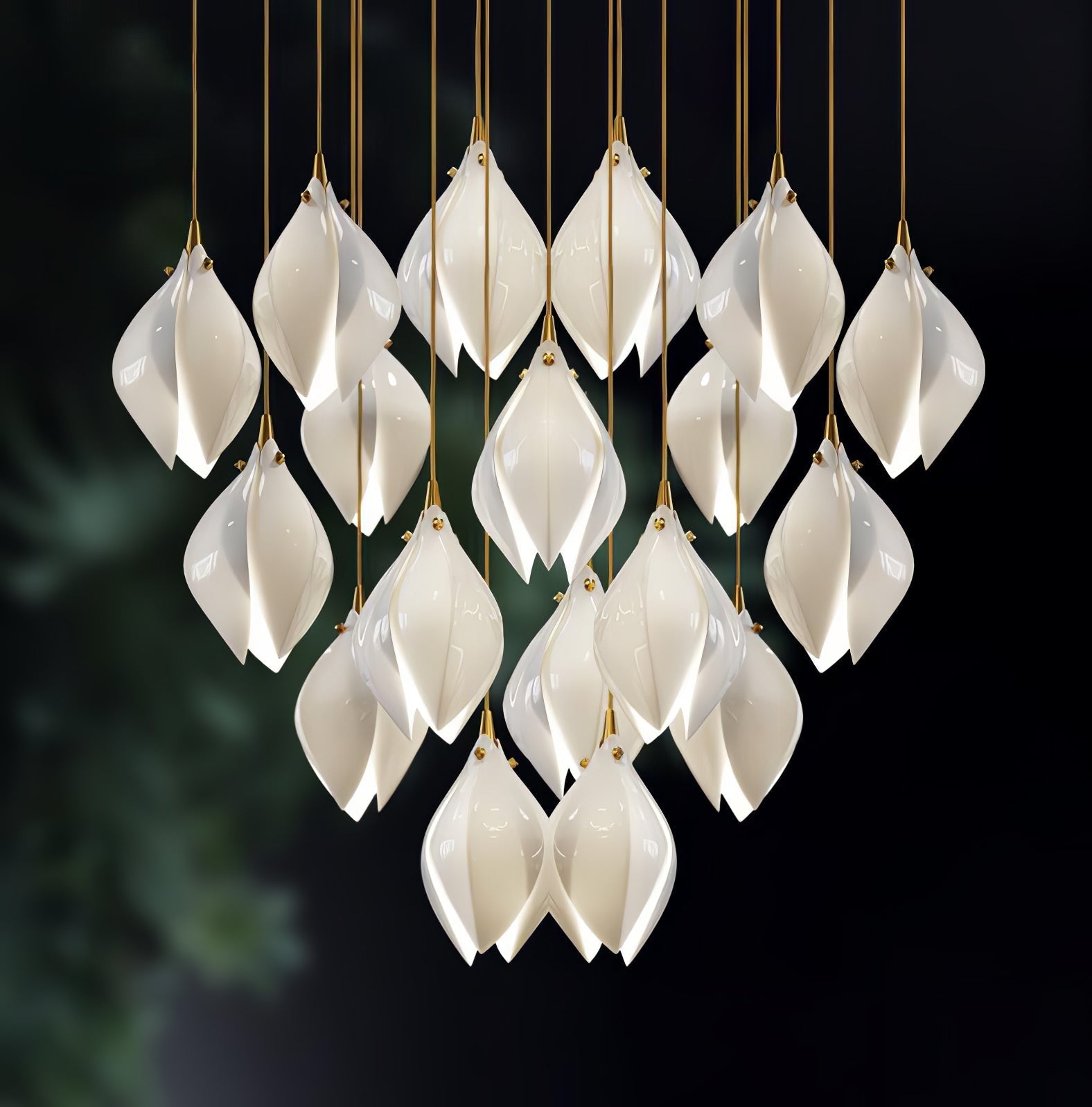 Celeste Flora Pendant Light - 1 head Round Canopy ∅ 4.7″Small ∅ 4.7″ x H 7.9″Brass & WhiteBlushlighting