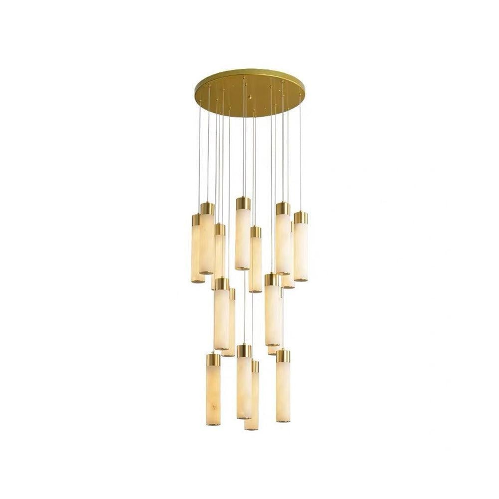 Celestial Alabaster Cascade Chandelier-Chandelier-Blushlighting-Blushlighting