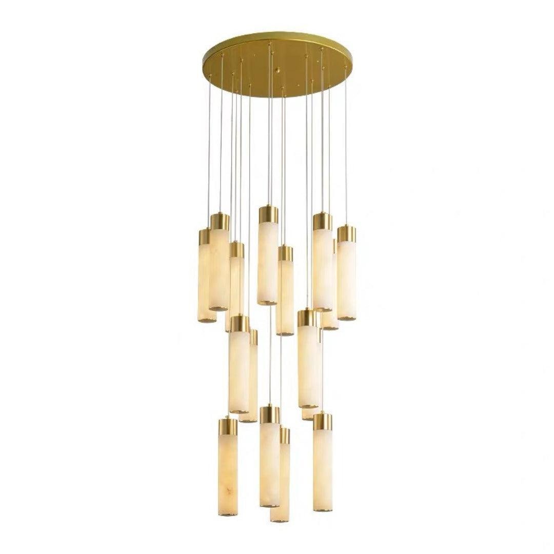 Celestial Alabaster Cascade Chandelier-Chandelier-Blushlighting-Blushlighting