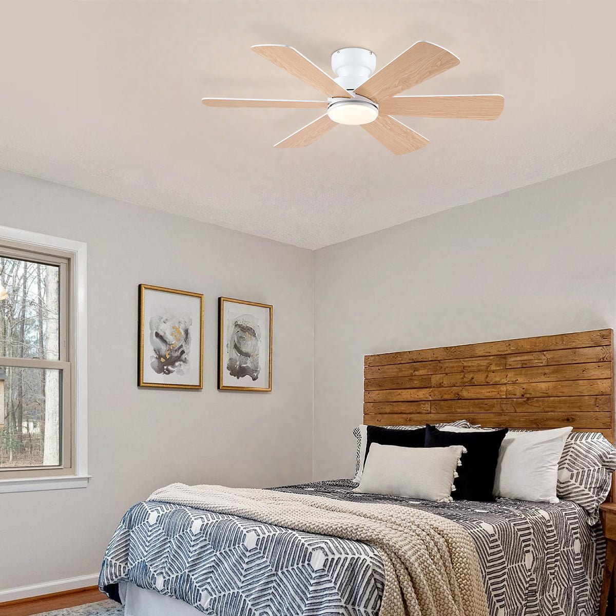 Celestial Wind Ceiling Fans with Lights - WhiteBlushlighting