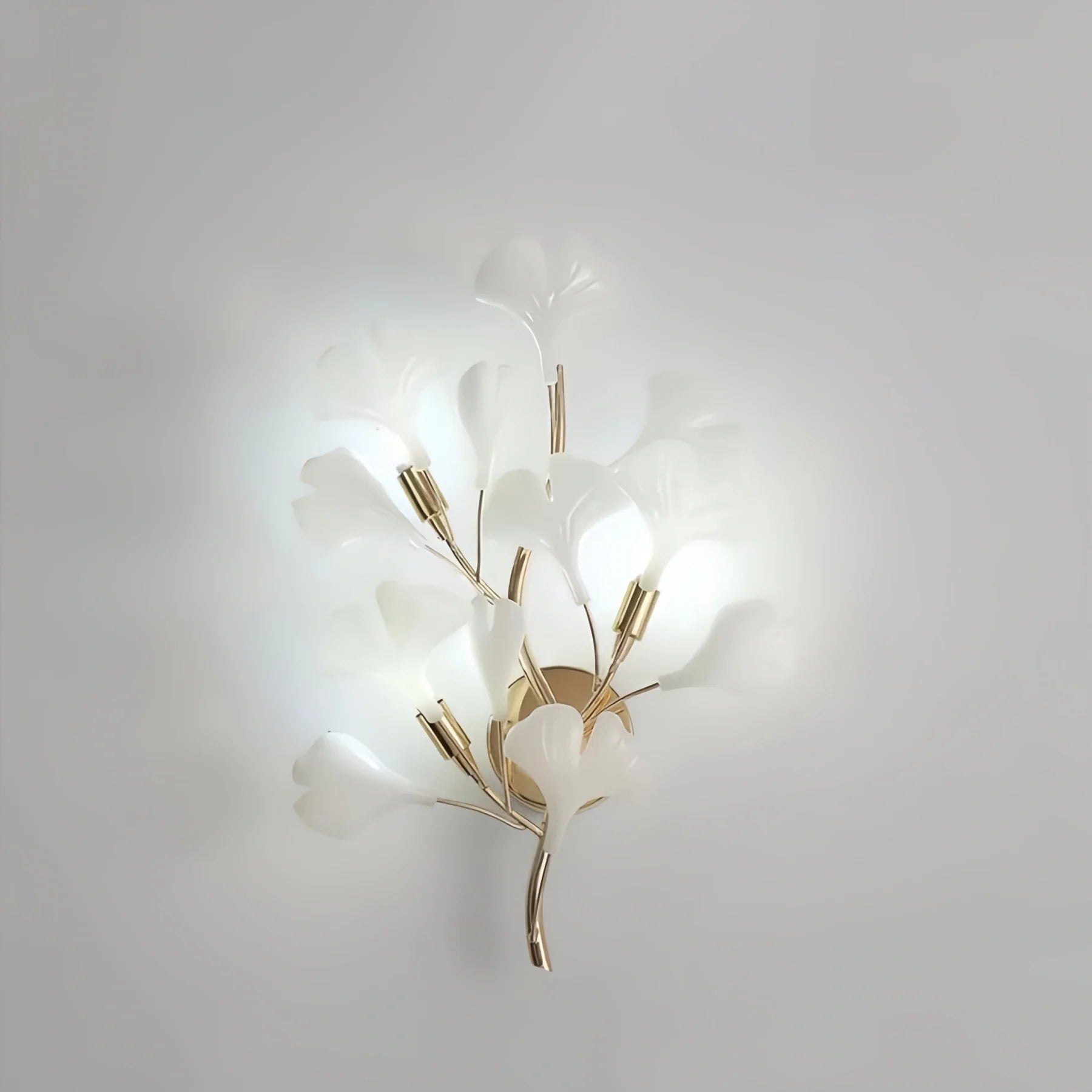 Ceramic Gingko Wall Lamp-