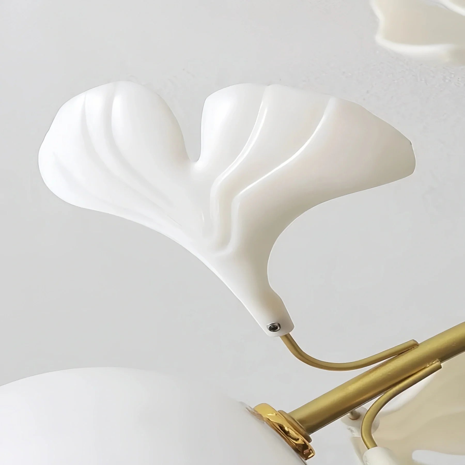 Ceramic Ginkgo Glass Ceiling Lamp-