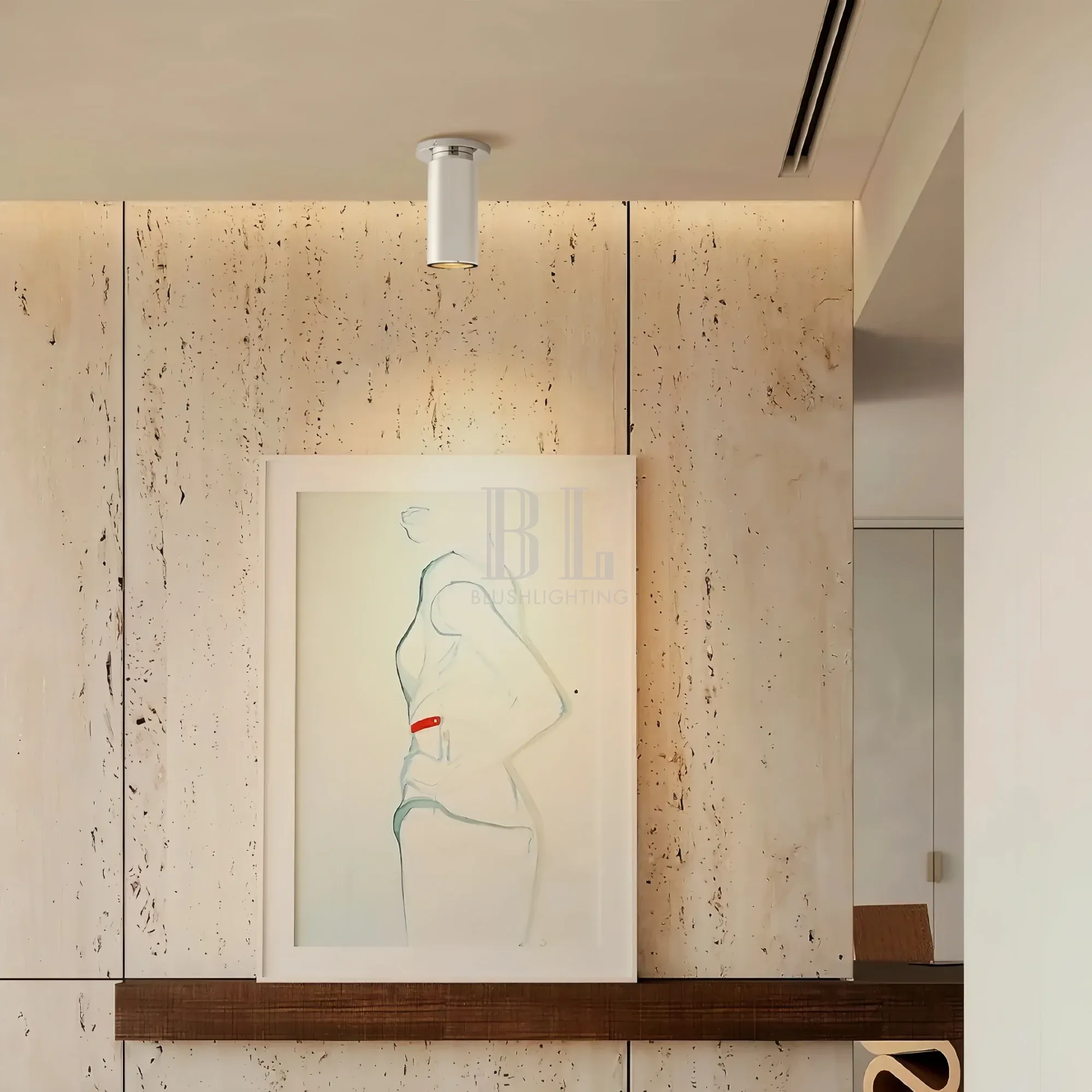 Champeau Flushmount Spotlight 7″H-