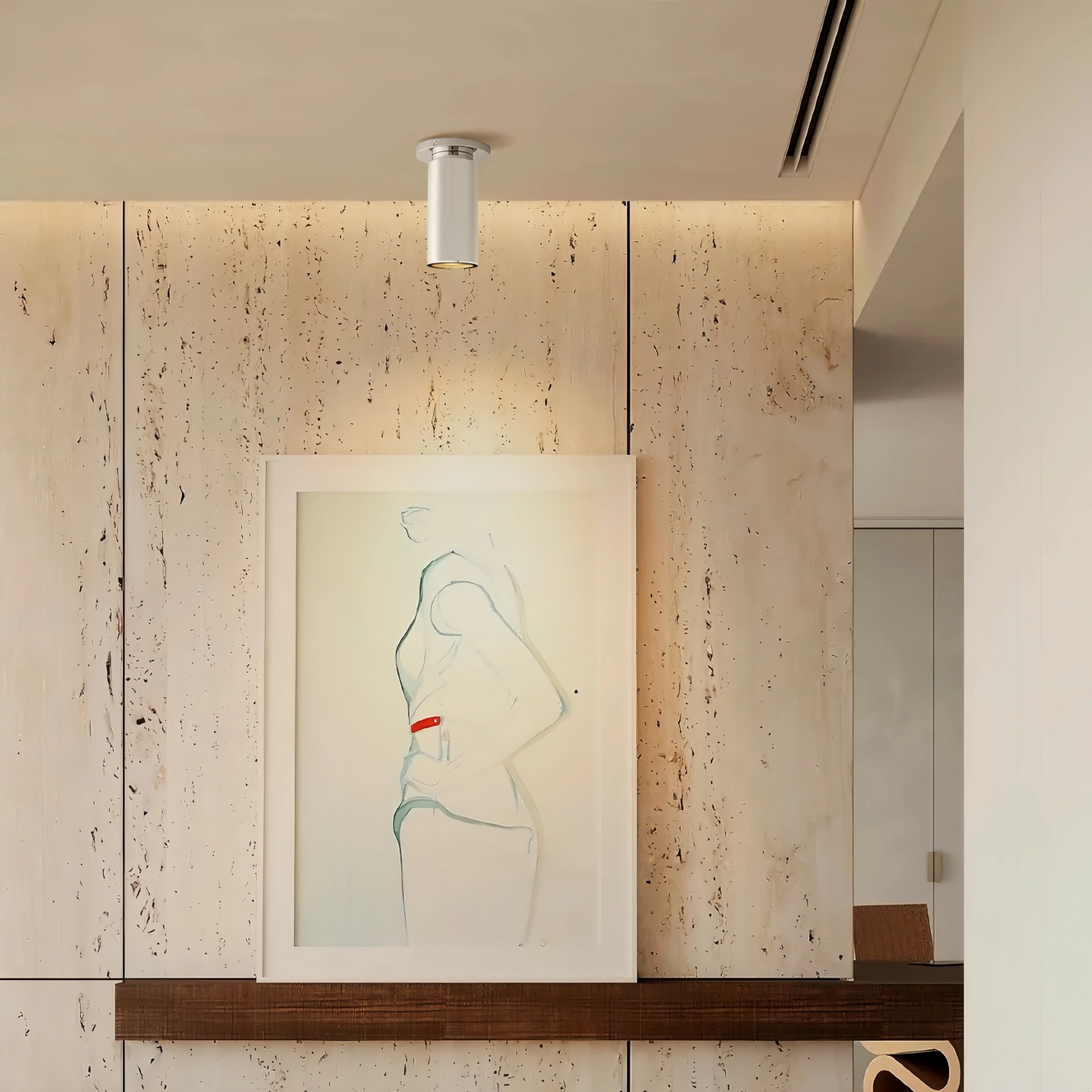 Champeau Flushmount Spotlight 7″H-