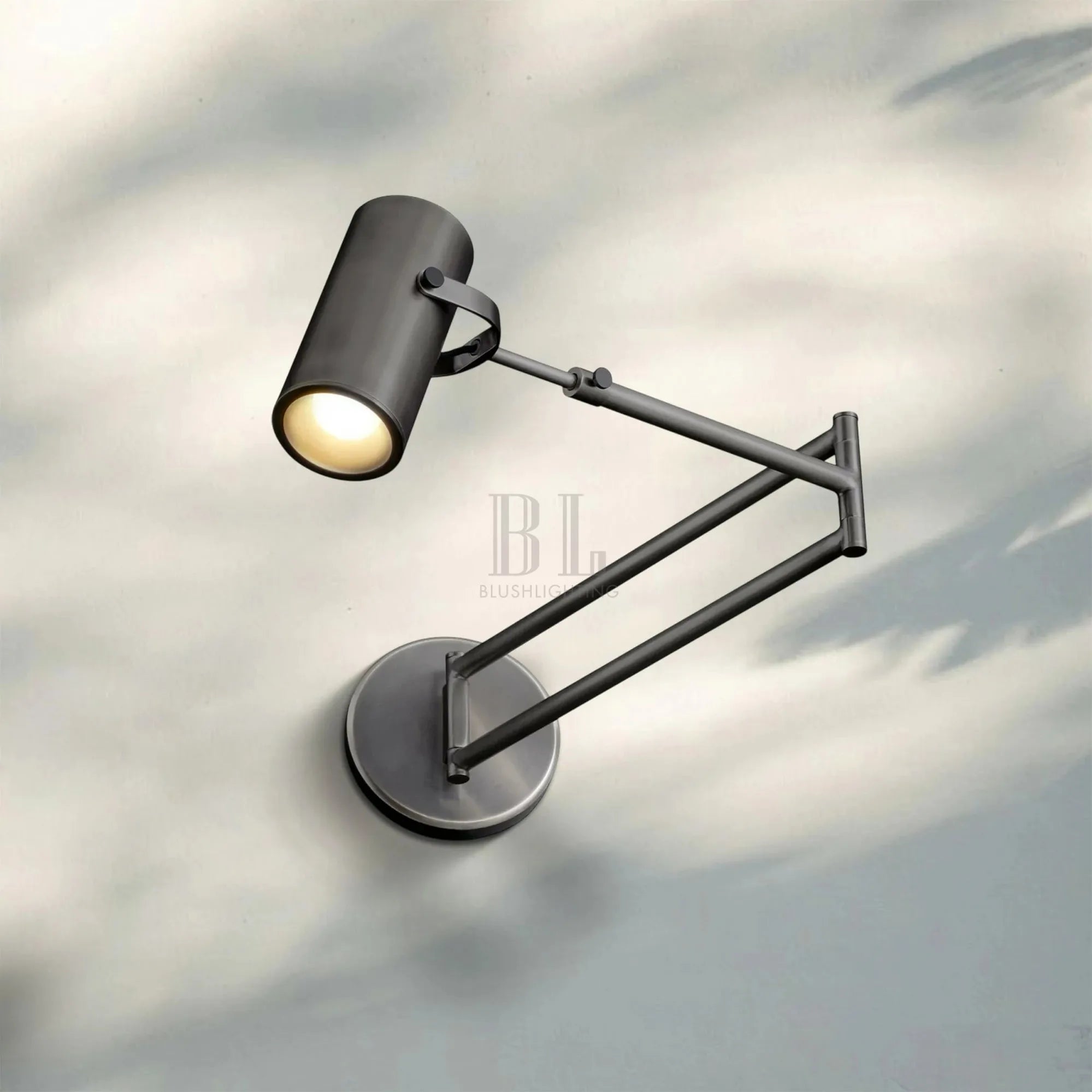 Champeau Swing-Arm Wall Sconce-Bronze-