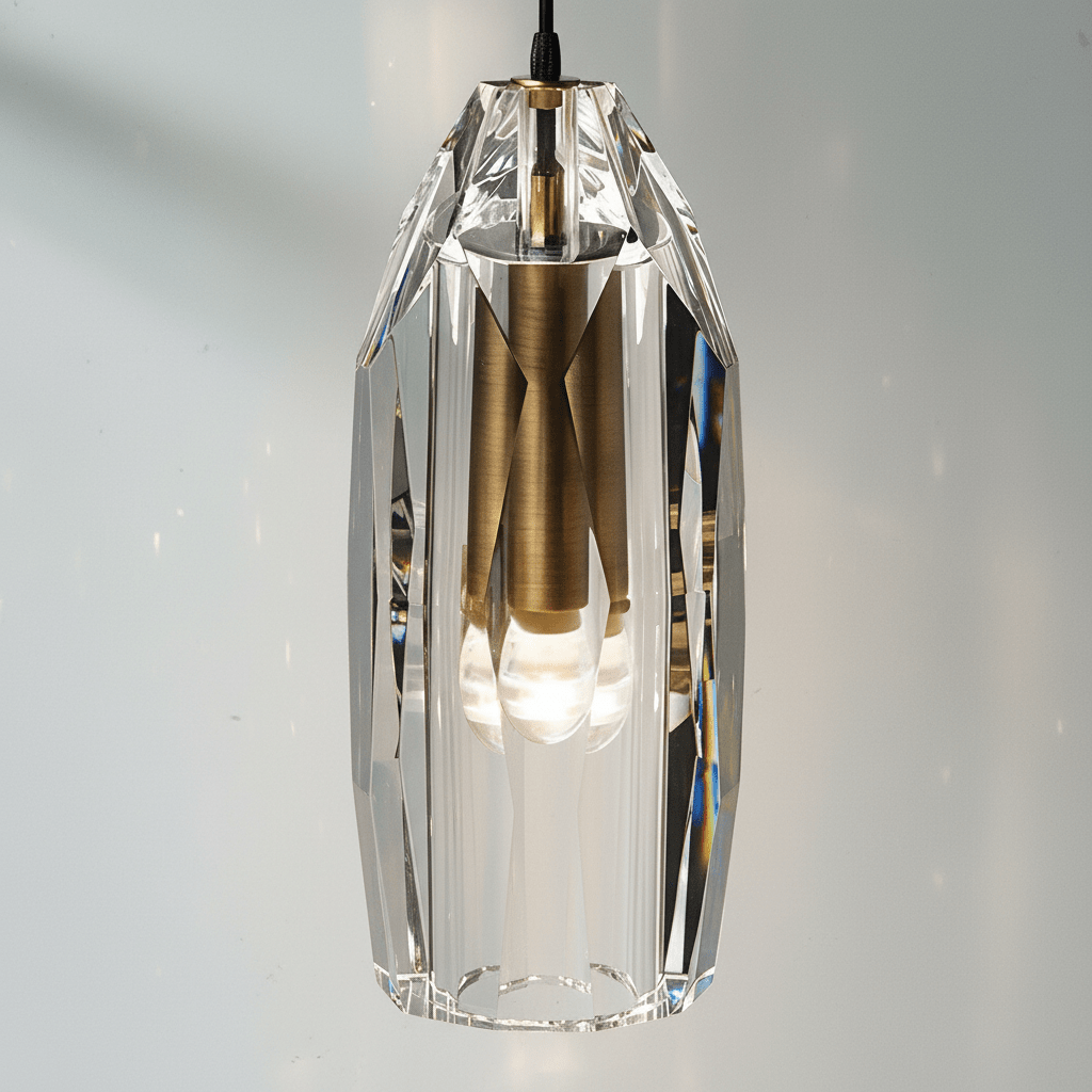 Chapt Crystal Shade Wall Sconce - BrassBlushlighting