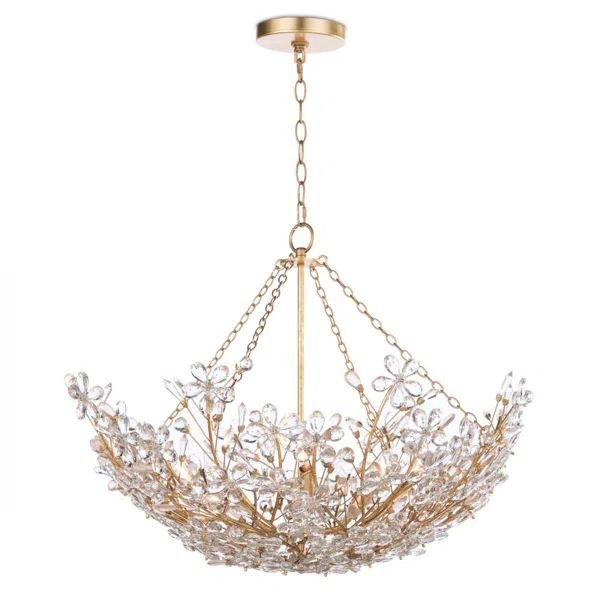 Cherish 6 Lights Round Chandelier - GoldBlushlighting