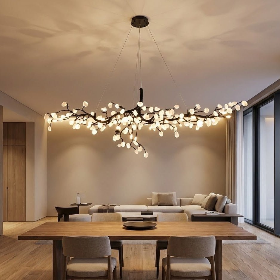 Cherry Blossom Branch Tree Chandelier - 49" LengthDark CopperBlushlighting