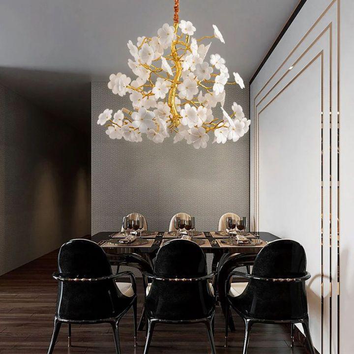Cherry Dining Room Branch Chandelier - D60cm (D23½")Blushlighting