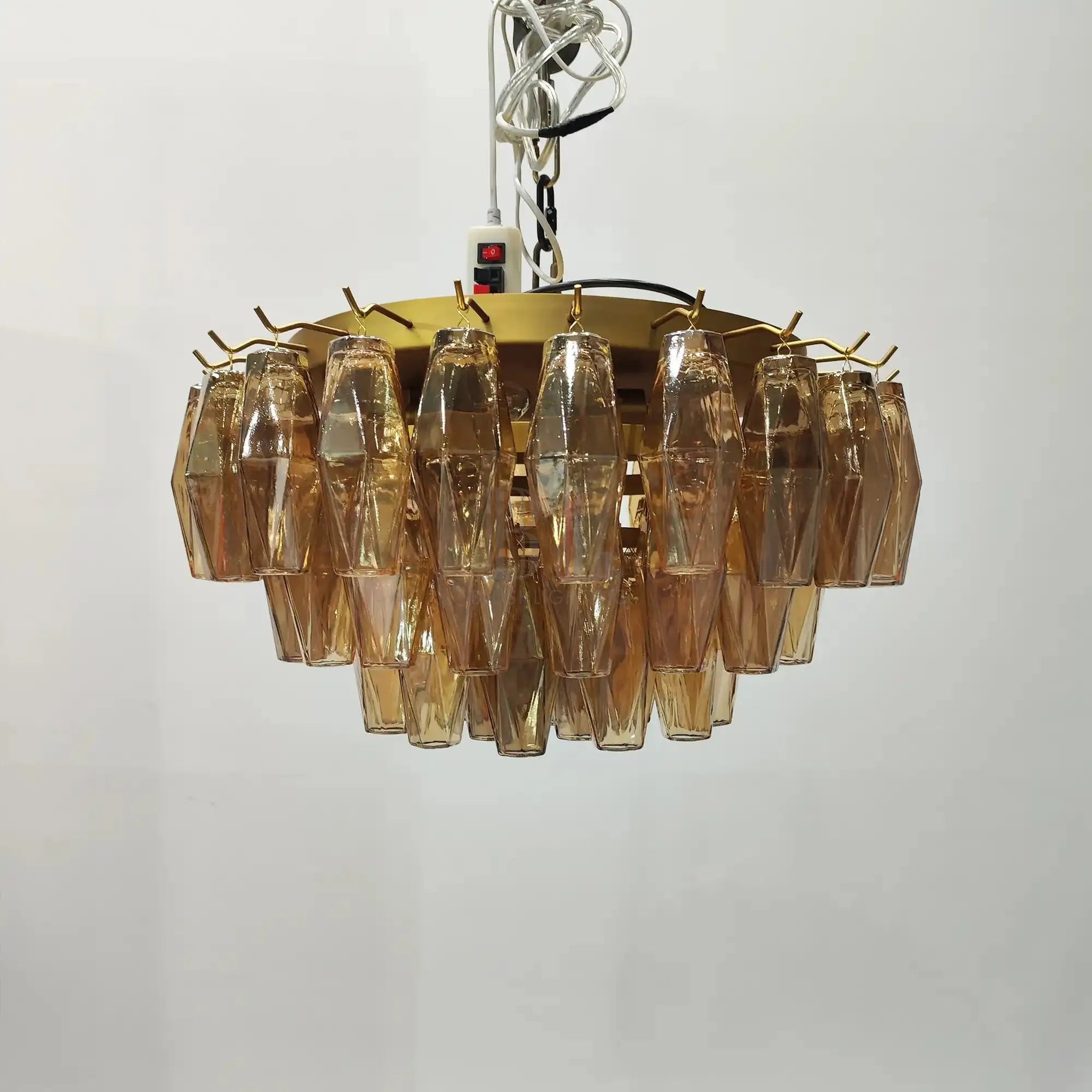 Chiare Glass Round Flush Mount 17" 24‘’-Blushlighting