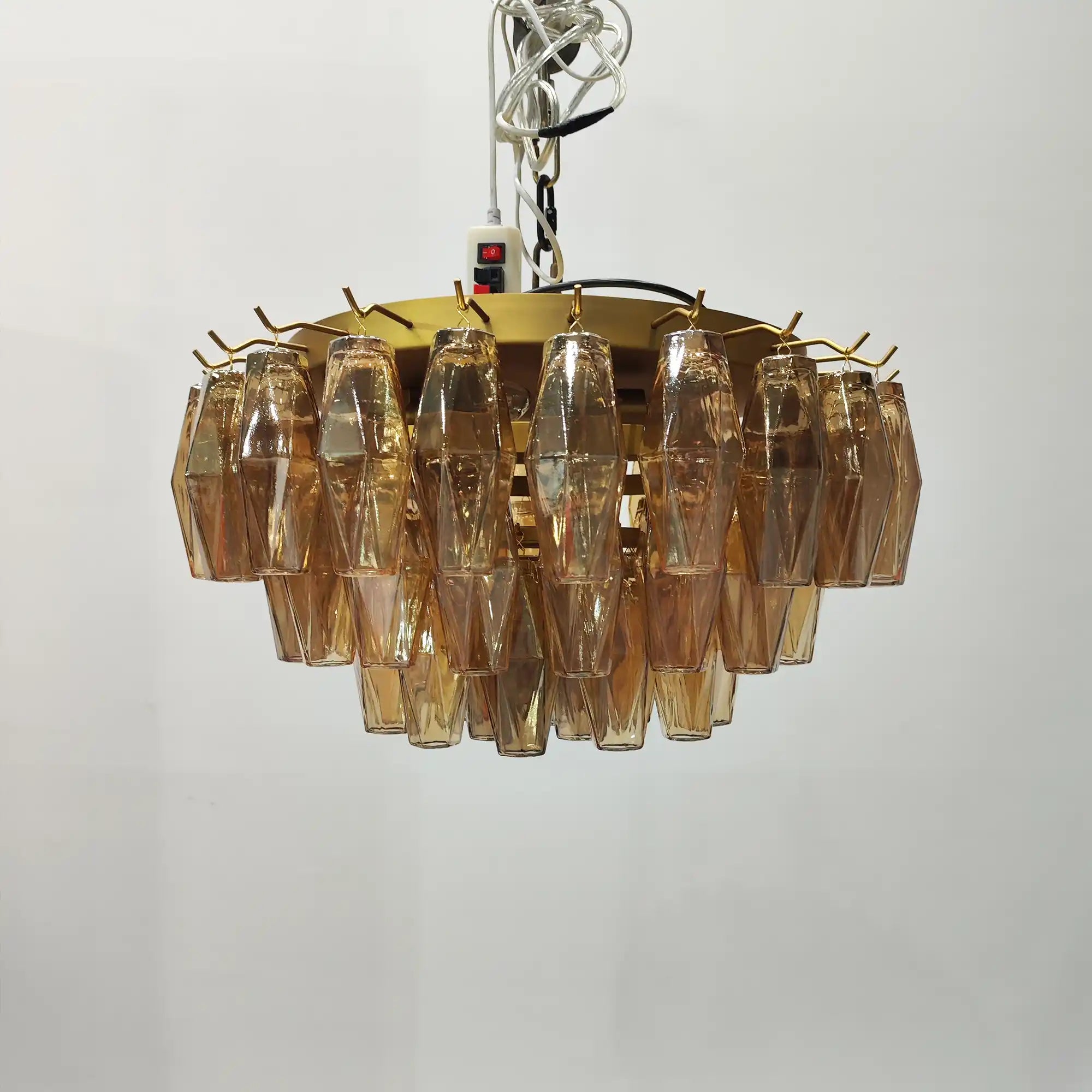 Chiare Glass Round Flush Mount 17" 24‘’-Blushlighting