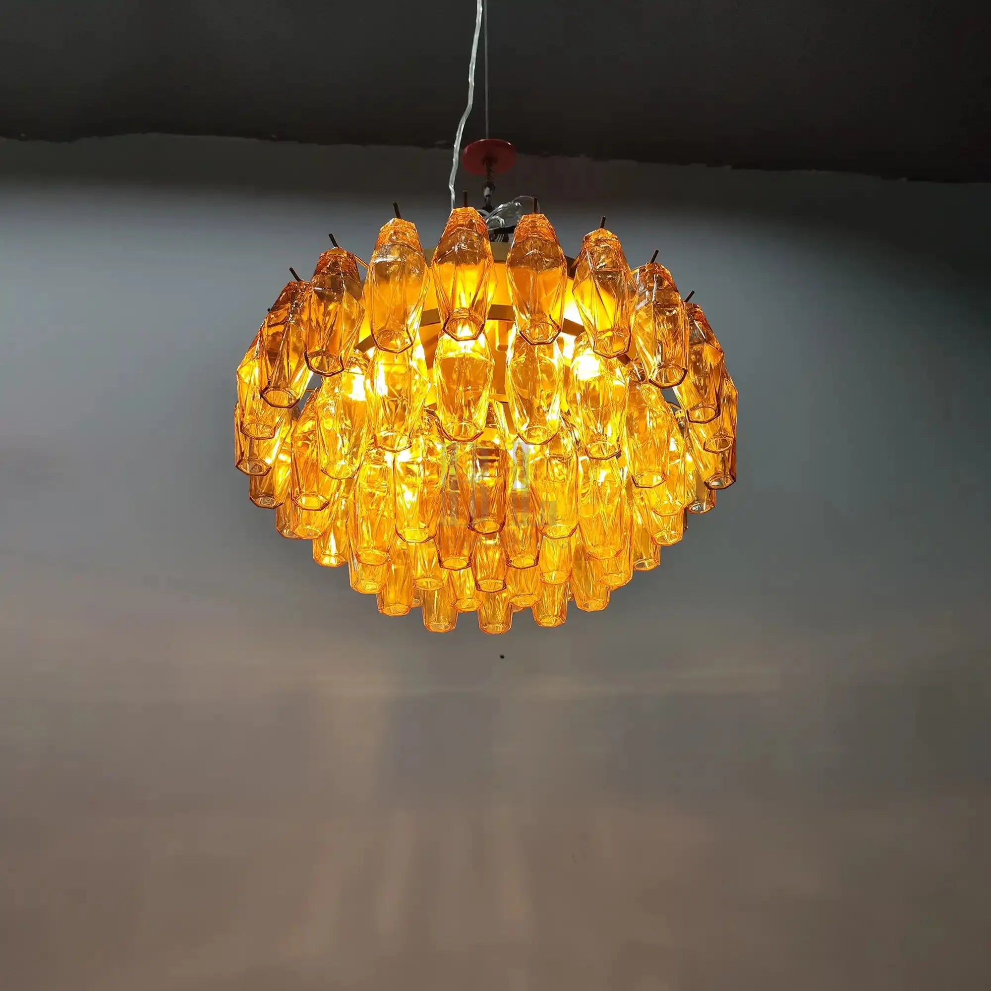 Chiare Glass Round Flush Mount 17" 24‘’-Blushlighting