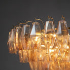 Chiare Glass Tiered Round Chandelier 37‘’ 47‘’ 62‘’-Blushlighting