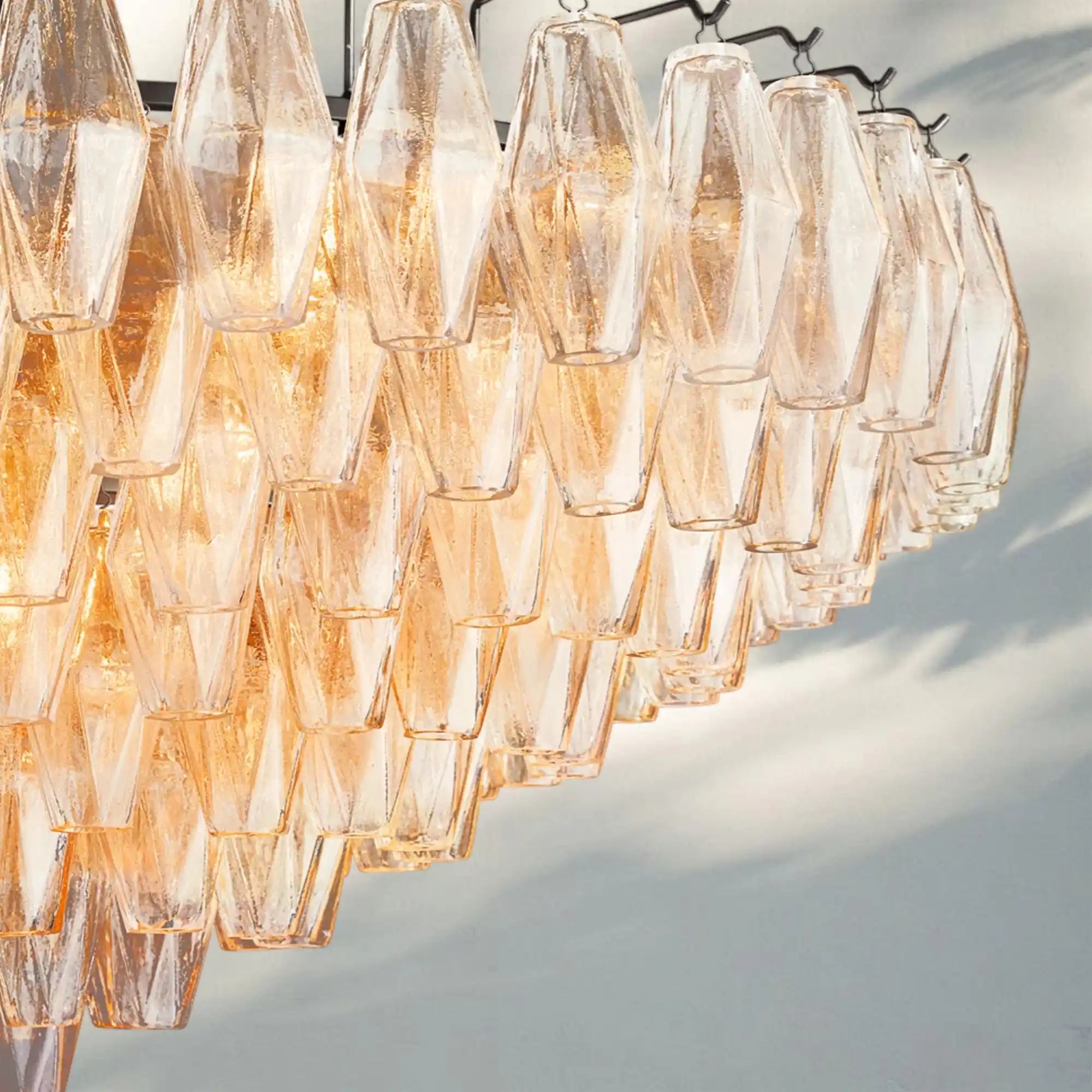 Chiare Glass Tiered Round Chandelier 37‘’ 47‘’ 62‘’-