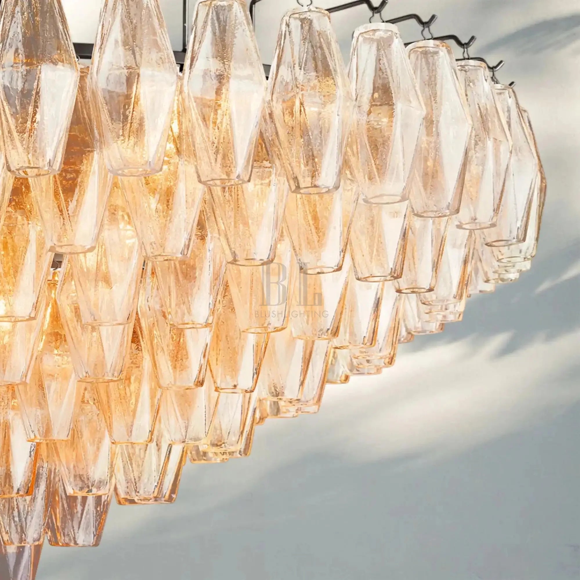 Chiare Glass Tiered Round Chandelier 37‘’ 47‘’ 62‘’-