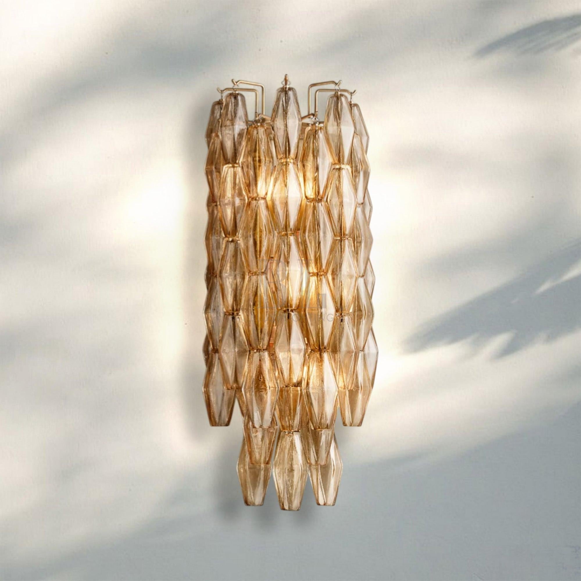 Chiare Glass Wall Sconce 19'' 30''-