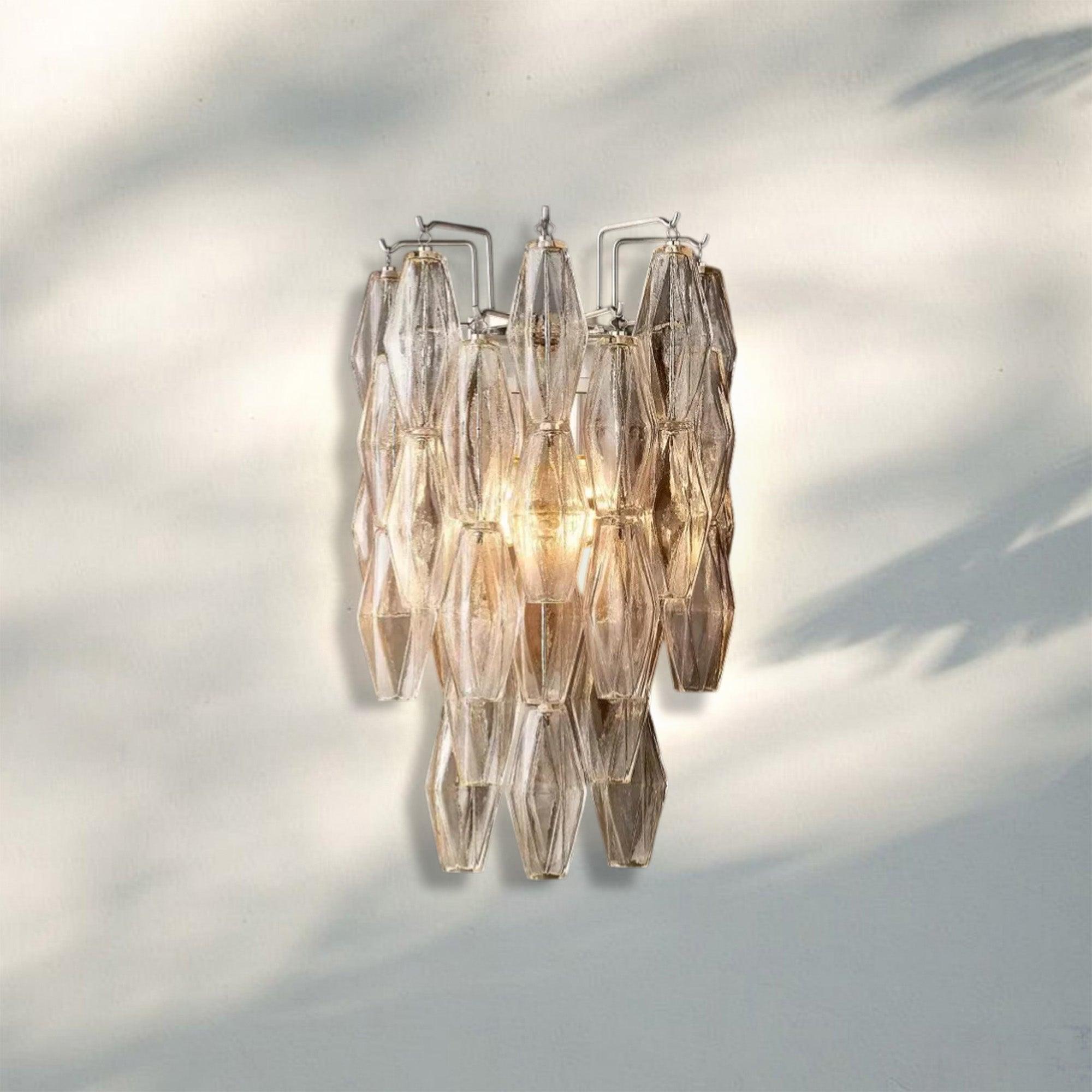 Chiare Glass Wall Sconce 19'' 30''-