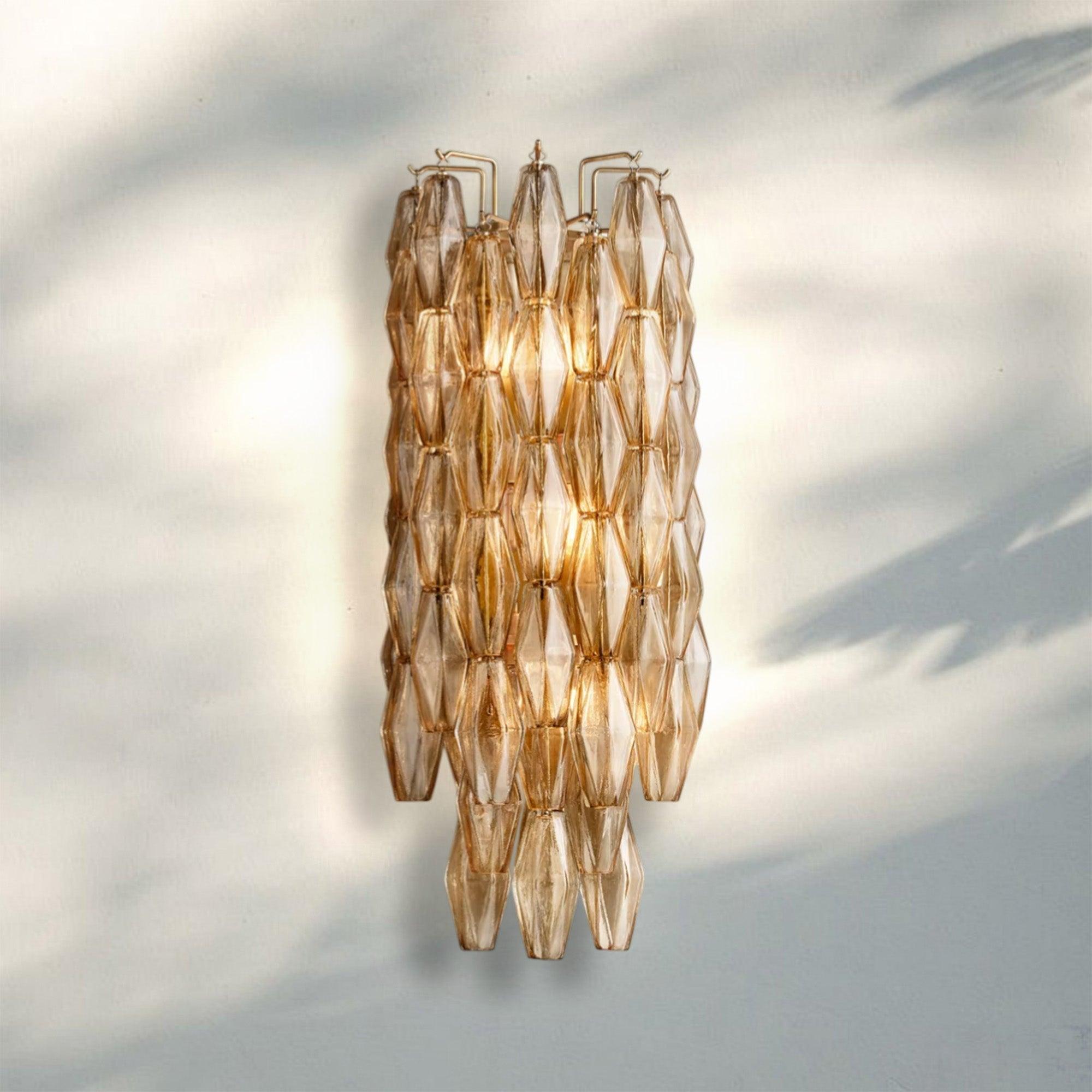Chiare Glass Wall Sconce 19'' 30''-
