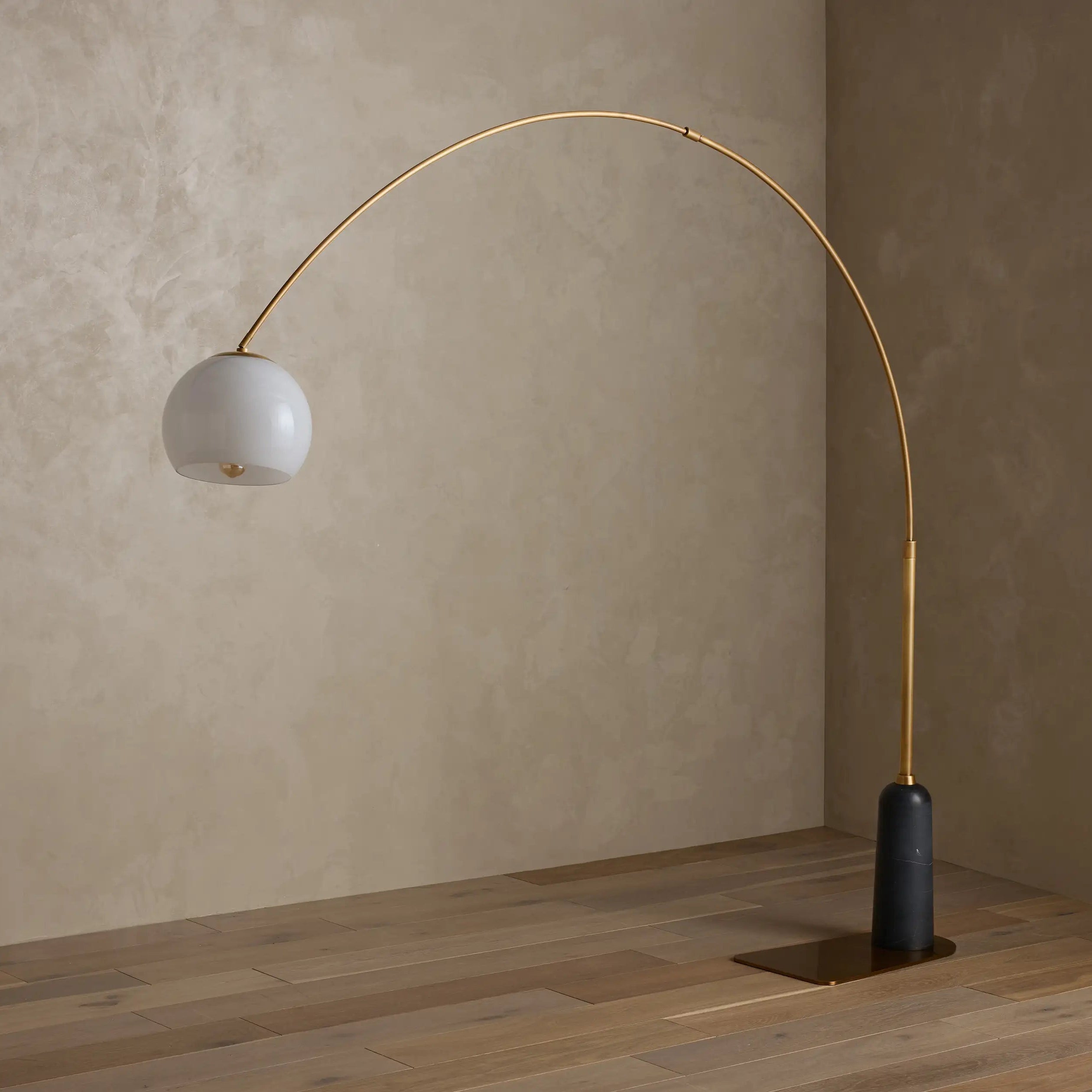 Christie Floor Lamp - Black MarquinaBlushlighting