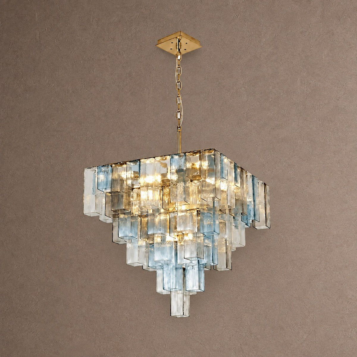 Chromatic Vault Tiered Chandelier - 45 x 45 cm (17.7 x 17.7 in)Blushlighting