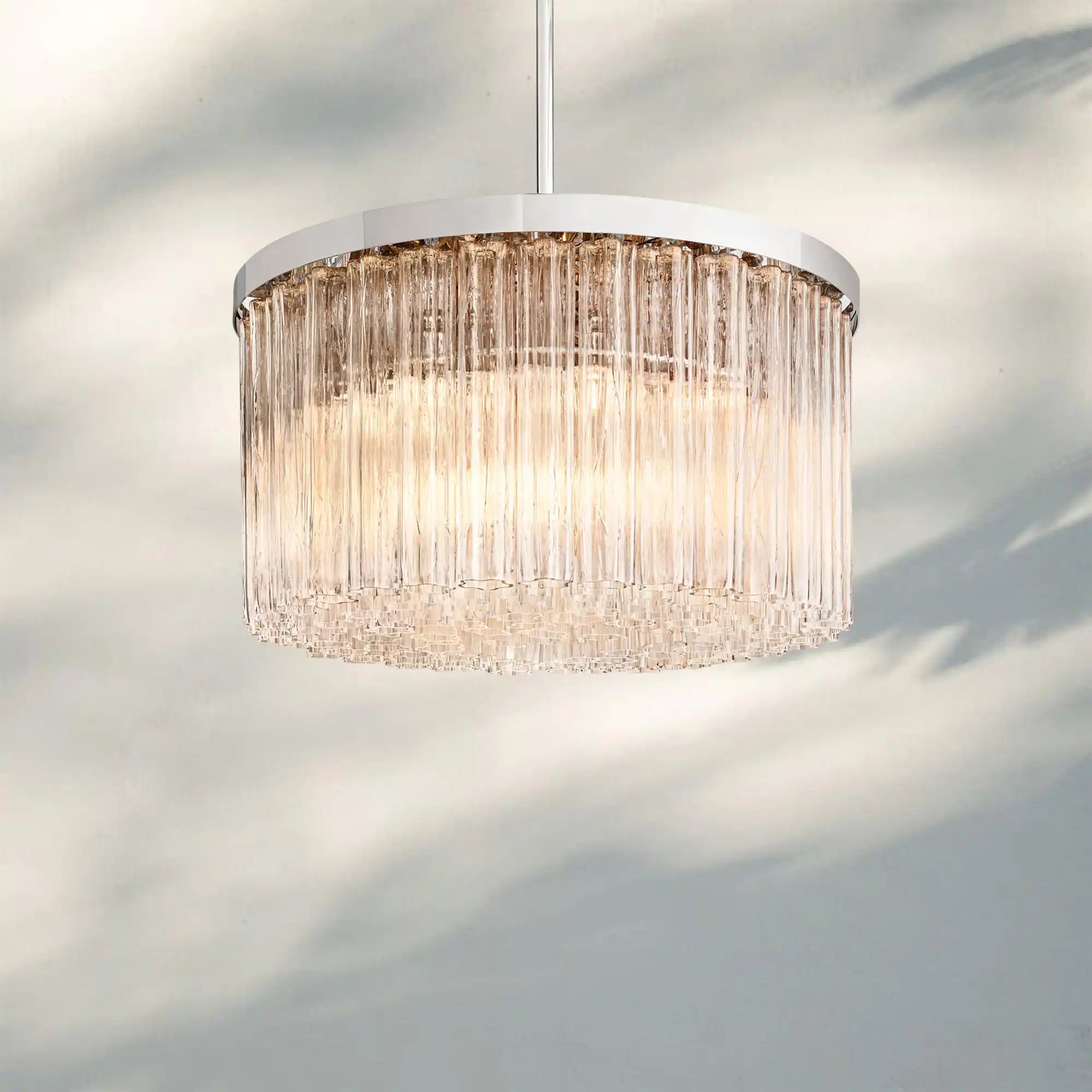 Ciel Round Chandelier-36''-Nickel-