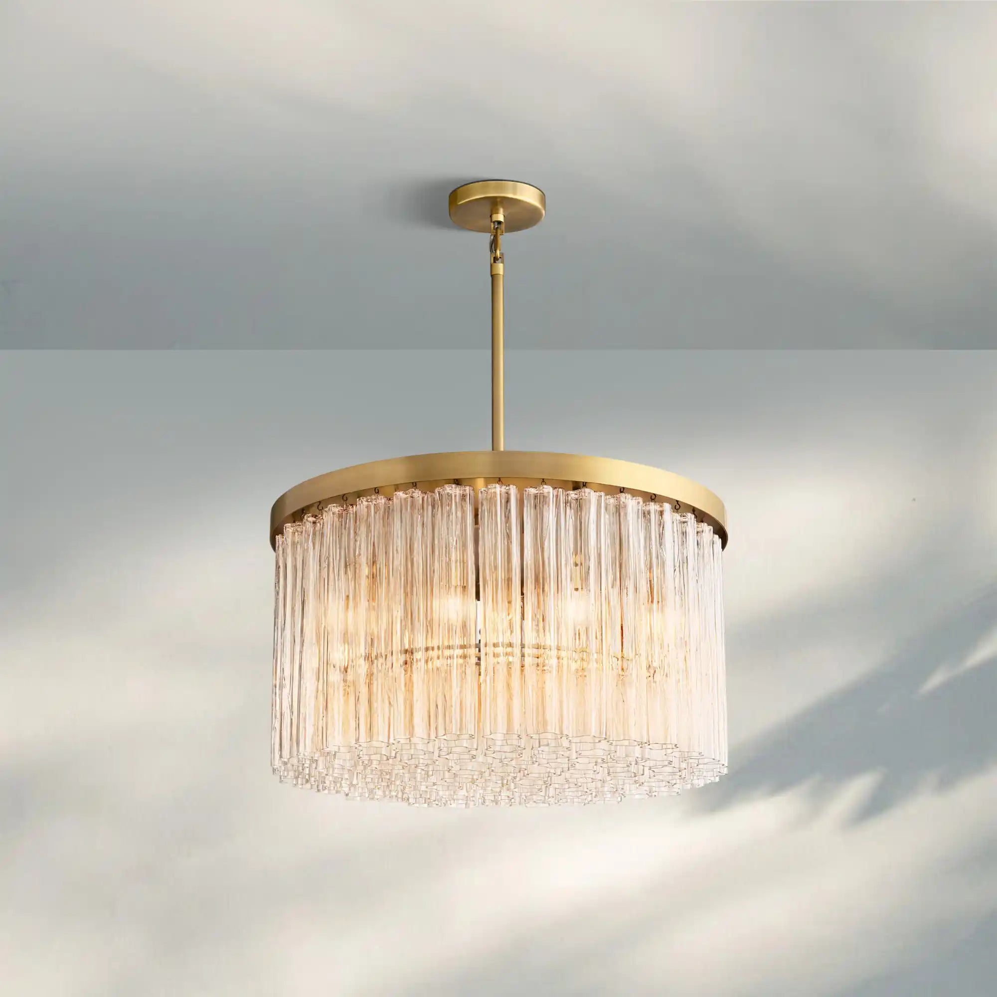 Ciel Round Chandelier-36''-Brass-
