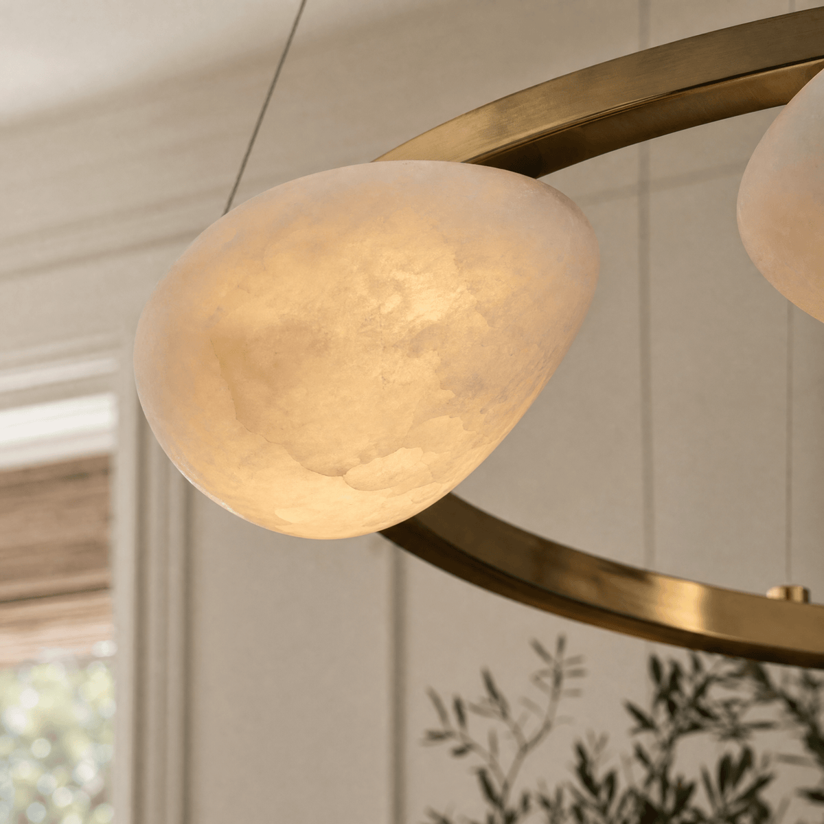 Ciottolo Modern Alabaster Ring Chandelier - Blushlighting