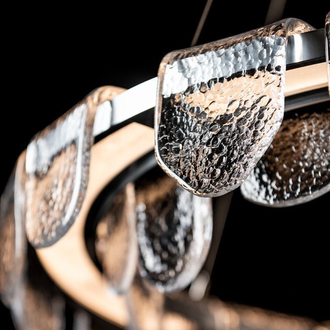 Circular Glass Chandelier - BronzeBlushlighting