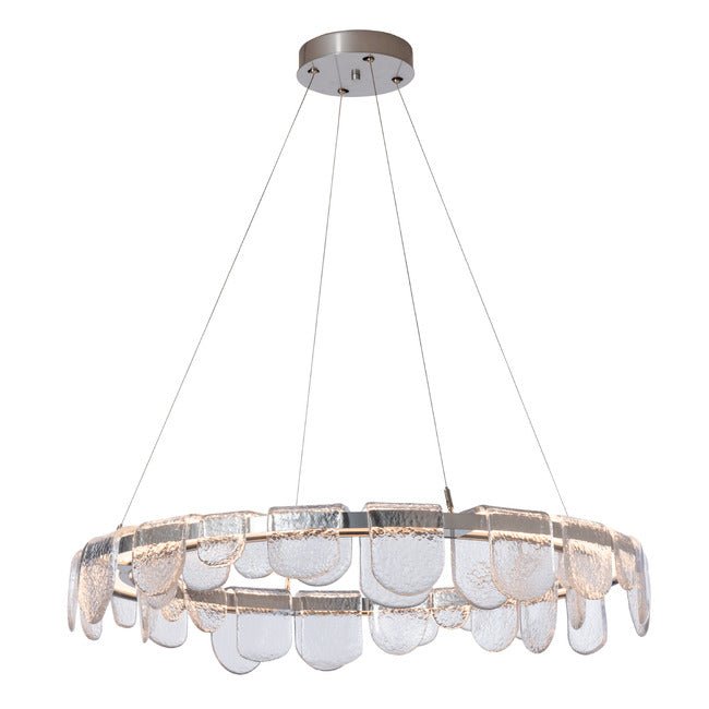 Circular Glass Chandelier - BronzeBlushlighting