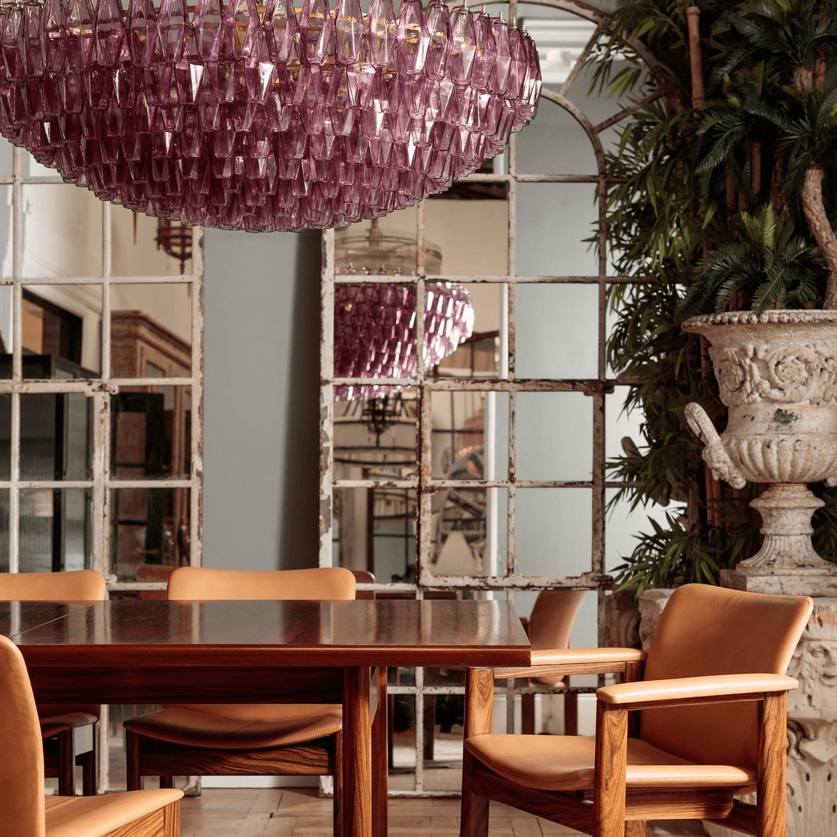 Clear Sorrento Chandelier - 21∅ 47.2″ x H 17.7″Clear & GoldBlushlighting