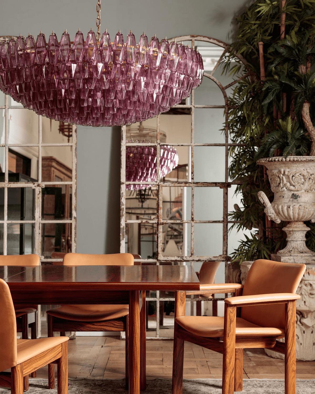 Clear Sorrento Chandelier - 21∅ 47.2″ x H 17.7″Clear & GoldBlushlighting