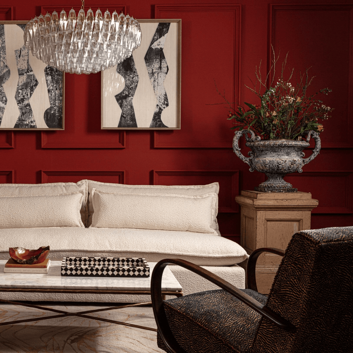 Clear Sorrento Chandelier - 21∅ 47.2″ x H 17.7″Clear & GoldBlushlighting