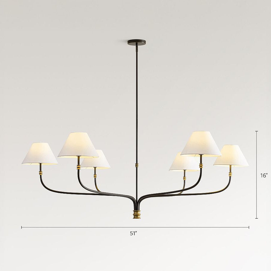 Collins Metal Round Chandelier (36"-51")