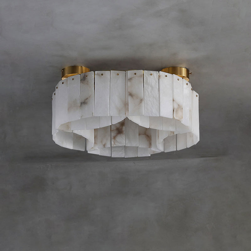 Contemporary Alabaster Flush Mount Ceiling Lamp Chandeliers Kevinstudiolives