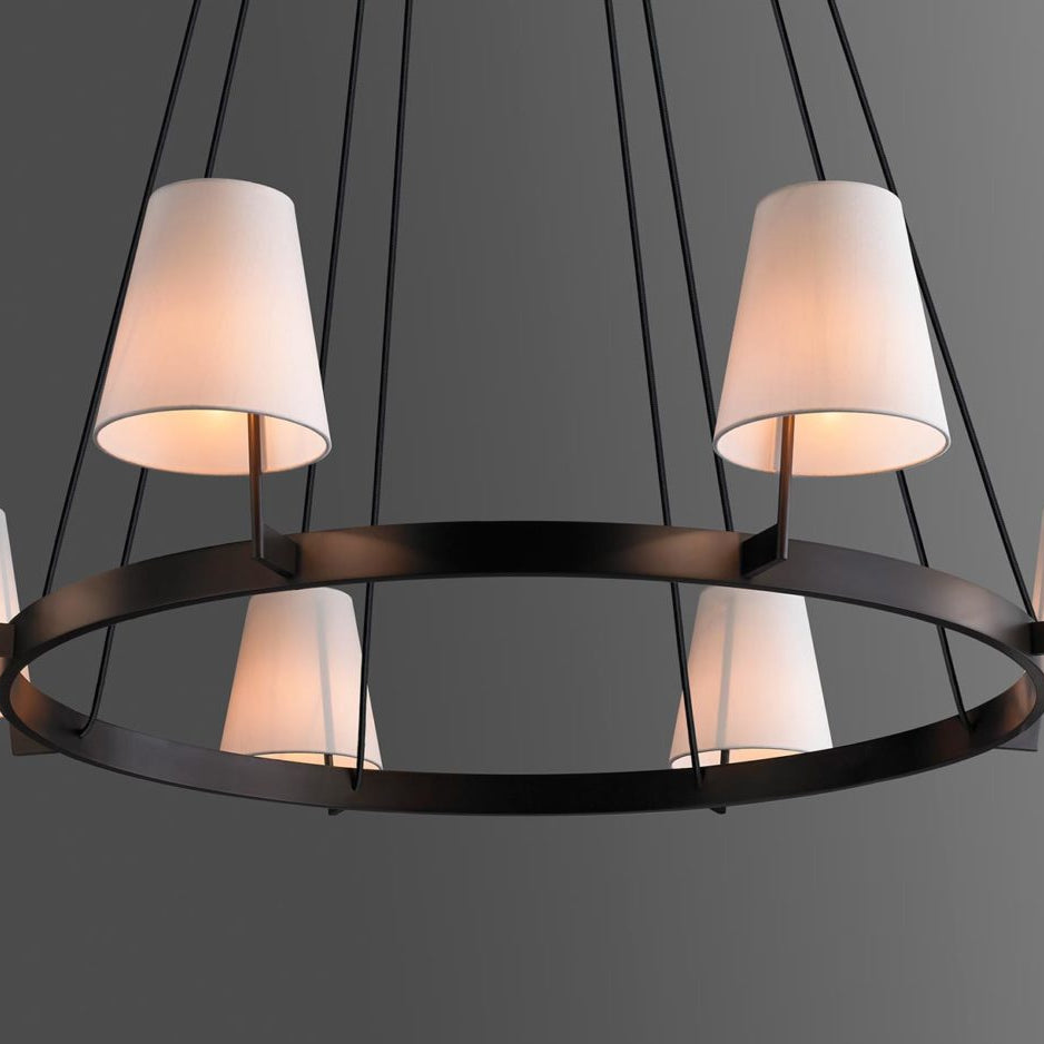 Corniche Circular Round Chandelier 60'' - Blushlighting