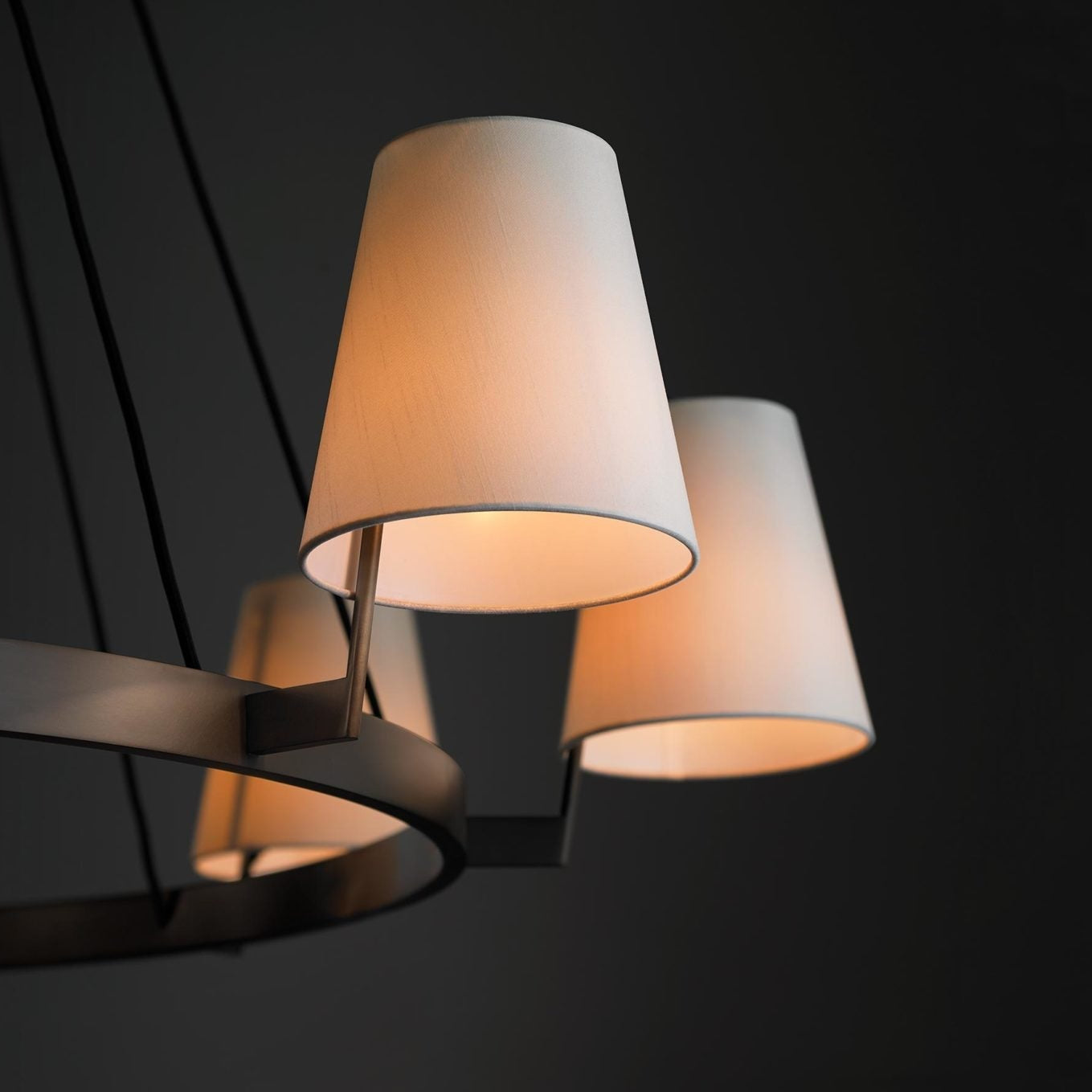 Corniche Circular Round Chandelier 60'' - Blushlighting