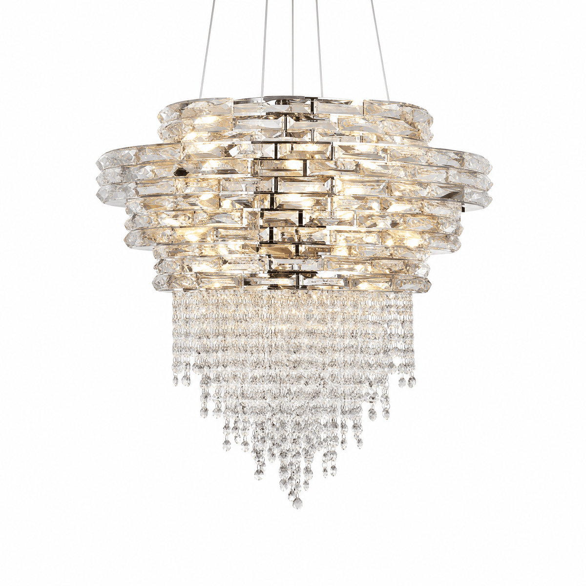 Corona Crystal Halo Chandelier - Φ600*H580mm/18LBlushlighting
