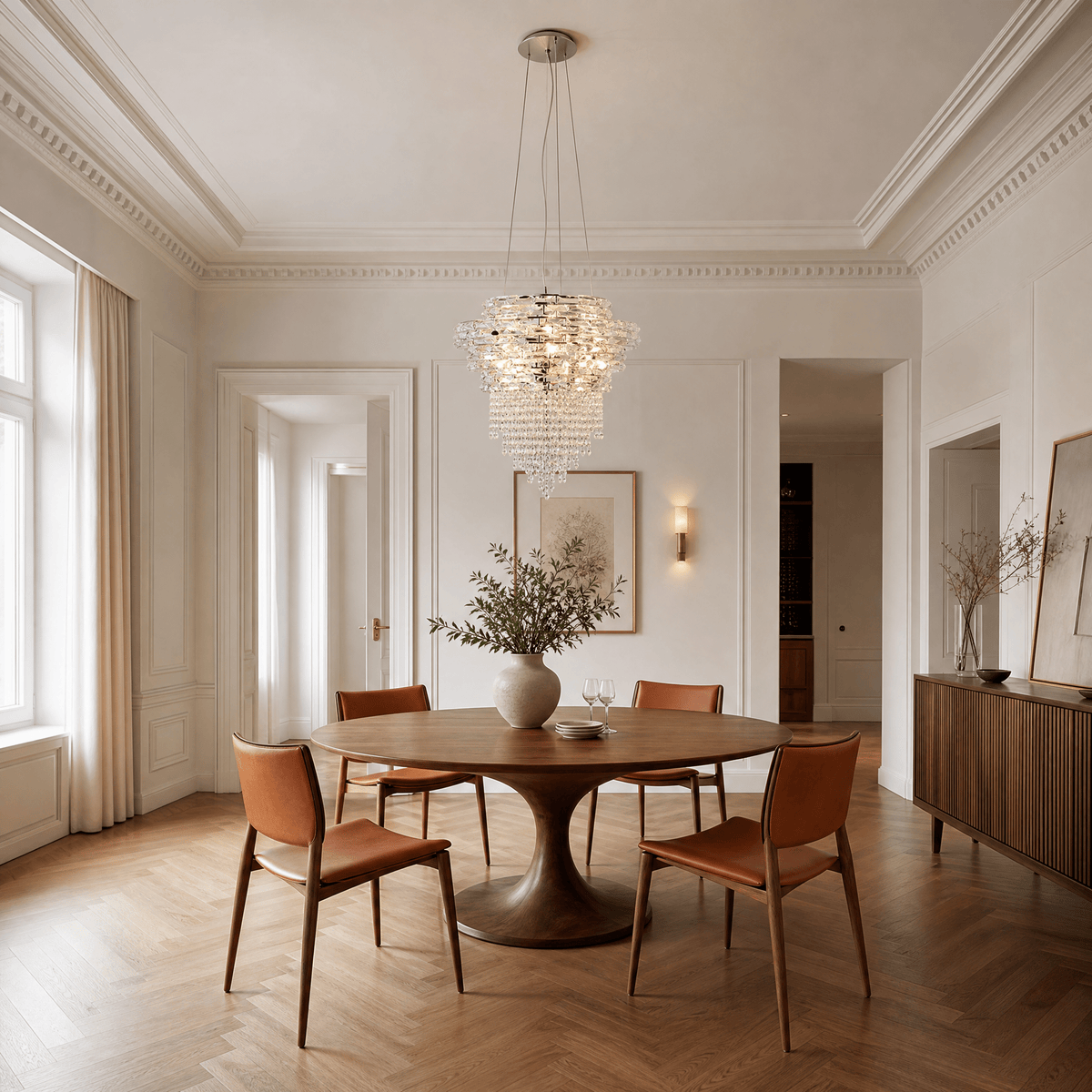 Corona Crystal Halo Chandelier - Φ600*H580mm/18LBlushlighting