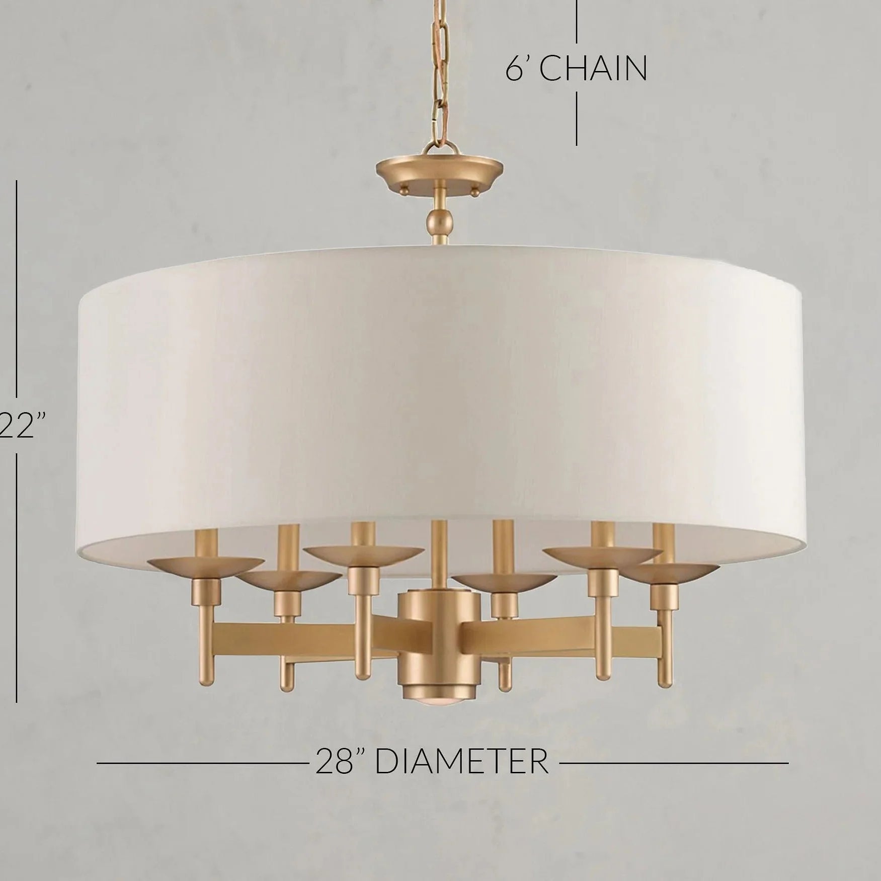 Cortez Chandelier 28" - Blushlighting