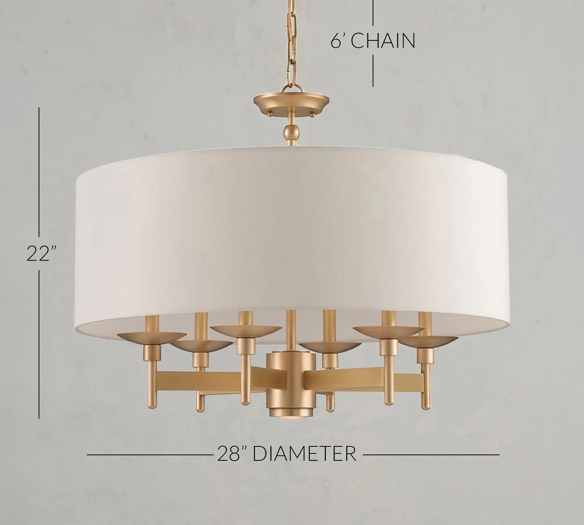 Cortez Chandelier 28" - Blushlighting