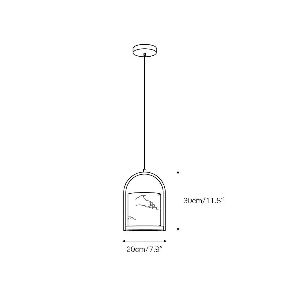 Cortlands Pendant Light - D 20cm x H 30cm / ∅ 7.9″ x H 11.8″Nickel sand&WhiteBlushlighting