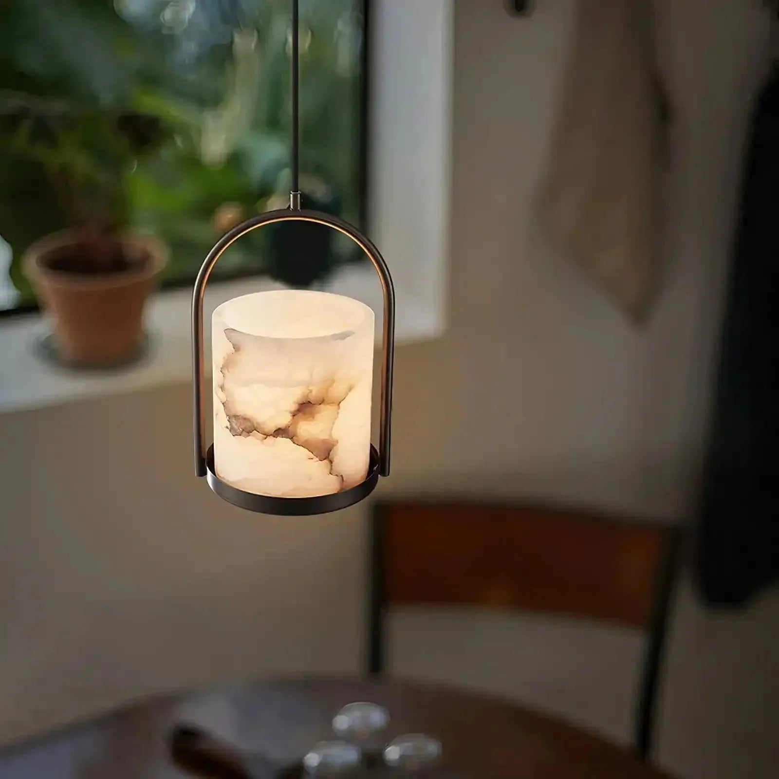 Cortlands Pendant Light - D 20cm x H 30cm / ∅ 7.9″ x H 11.8″Nickel sand&WhiteBlushlighting